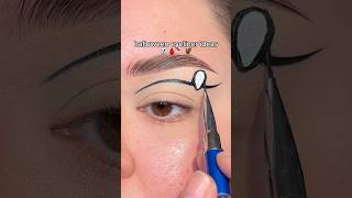 Halloween eyeliner ideas👻🦇🩸 makeuptutorial shorts halloween2024 halloween makeup [upl. by Yendirb]