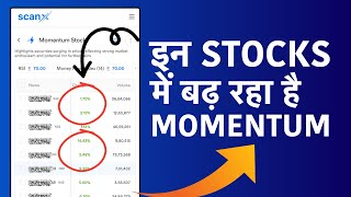 Momentum Stocks Screener  Trading Ke Liye Momentum Stocks Kaise Dhundhe [upl. by Ayanal]