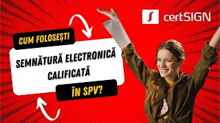 Cum folosești semnătură electronică calificată în SPV [upl. by Nazler]