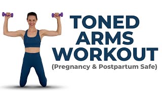 Pilates Arm Workout  Toned Arms Workout Pregnancy Pilates amp Postnatal Pilates [upl. by La]