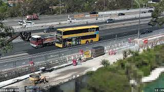 Warringah Freeway Upgrade time lapse  Monday 09 September 2024 [upl. by Yclehc478]