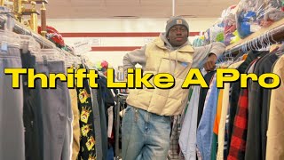 THRIFT LIKE A PRO actually useful tips thrift with me  haul [upl. by Anitteb]