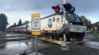 Amtrak 1403 leads train 502 through DuPont WA [upl. by Aylmar790]