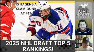 A WAY TOO EARLY 2025 NHL DRAFT TOP 5 RANKING  Scouts Notebook [upl. by Ahilam]