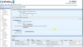 Mitel OpEasy v 9 How to Change a User Name [upl. by Gensmer451]