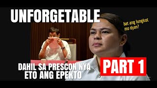 Unforgettable Lonely Videos Of Pres Duterte Prescon Message to her VP Daughter Inday Sara [upl. by Alyn]