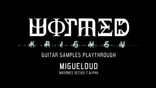 Migueloud  WORMED  Krighsu guitar samples playthrough [upl. by Hutson]