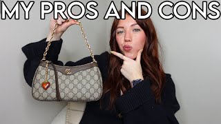 MY GUCCI SMALL OPHIDIA GG SHOULDER BAG REVIEW 😱 AMAZING OR A PAIN TO USE  Kenzie Scarlett [upl. by Felicle]