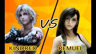 DODGE VS FEINT Dissidia 012 duodecim  Kindred Tidus vs Remuel Tifa [upl. by Nairadas410]