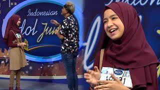 Nashwa Zahira Menyanyika Lagu Friends Membuat Rizky Febian Jatuh Hati  Indonesian Idol Junio 2018 [upl. by Itida]