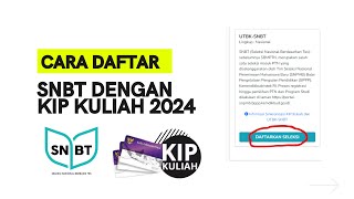 cara daftar kip kuliah jalur utbk snbt  cara daftar snbt utbk 2024 kip kuliah [upl. by Gusti]