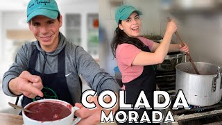 Preparamos la TRADICIONAL COLADA MORADA de Ecuador🇪🇨l Bebida típica del día de Difuntos🥤Geleocos [upl. by Assila]