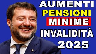 USCITO ORA 01 Luglio 2024 Aumenti Pensioni 2025  Novità INPS su Minime e Invalidità Tutti [upl. by Kroo418]