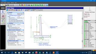 RETAINING WALL DESIGN VERY EASILY IN IES QUICK SUITE 40 [upl. by Radbourne]