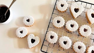 The BEST Crumble and Delicious Jam Sandwich Biscuits Recipe [upl. by Yemerej]