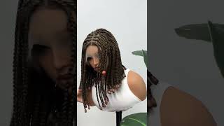 Braids wig with beads 🥰braidedwig braided braids lacefrontwig boxbraids [upl. by Helli311]