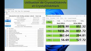 Tuto  CrystalDiskMark et CrystalDiskInfo test SSD  HDD  NVME [upl. by Rodavlas]