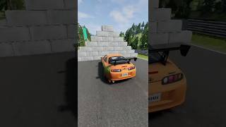 Vehicles CRASHING into 2 Concrete Walls BeamNG Drive Gameplay [upl. by Narf191]