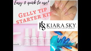 Kiara Sky Gelly Tips Starter Kit review Is it easy amp quick to use 全新延甲系統！ 超簡單快速好上手 cc中文字幕 [upl. by Augustine]