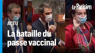 La soirée électrique de lAssemblée nationale lors des débats sur le passe vaccinal [upl. by Armond]