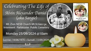 Alvin Alexander Daniel aka Sargie Funeral Service [upl. by Erdried]