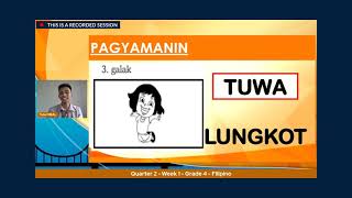 ETULAY FILIPINO 4 Q2 WEEK1 Salitang Pamilyar at DiPamilyar [upl. by Yoreel383]