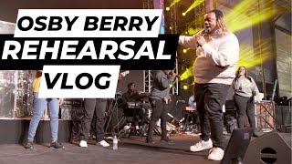 OSBY Berry doing Crazy Runs at Rehearsal Open Heavens Calgary set up VLOG [upl. by Arutnev]