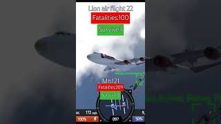 Lion air flight 22 and mh121 mid air collision simpleplanes aviationedit [upl. by Neenad]