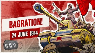 Week 252  The Greatest Pincer Movement in Military History  WW2  June 24 1944 [upl. by Anahoj]