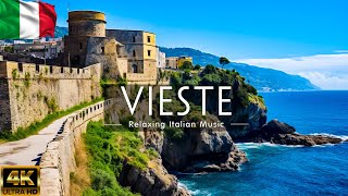 Beautiful VIESTE 4K • Relaxing Italian Music Instrumental Romantic • Video 4K UltraHD [upl. by Dee Dee]