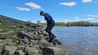 Sandusky River Whitebass Runfishing riverfishing whitebass [upl. by Ahselak944]