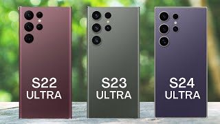 Galaxy S22 Ultra vs S23 Ultra vs S24 Ultra Specs Comparison [upl. by Anyar612]