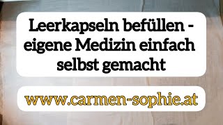 Leerkapseln selber befüllen  so gehts [upl. by Oicnedurp]