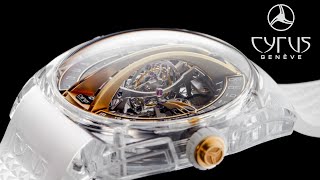 NEW Cyrus Klepcys Vertical Skeleton Tourbillon Sapphire Watch  Conquest of Innovation [upl. by Annehsat]