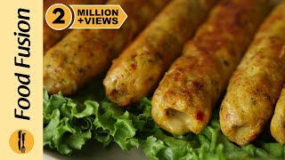 Chicken Cheese Seekh Kabab Recipe By Food Fusion [upl. by Aryl679]