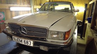 W107 Mercedes parking brake repair [upl. by Nnylyar]