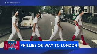 Philadelphia Phillies on way to London for MLB series [upl. by Ostler]