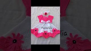 Crochet pattern baby girls frock design fashion viralshort youtubeshorts [upl. by Dilahk198]