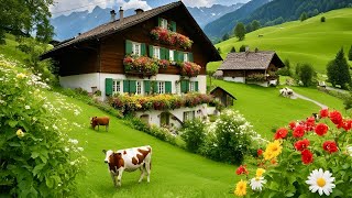 Switzerland Mountain Village Life🇨🇭Gimmelwald  Alpine Valley In Switzerland [upl. by Nollad]