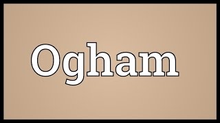 Ogham Meaning [upl. by Eissen991]