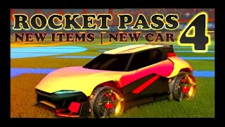 ROCKET PASS 4  RATING THE NEW ITEMS  ROCKET LEAGUE [upl. by Lidia]