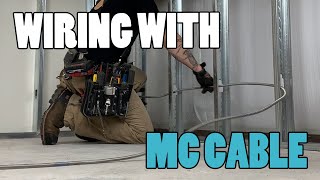 Wiring With MC  WHAT YOU CAN AND CANT DO WITH MC CABLE as an electrician [upl. by Aicilra53]