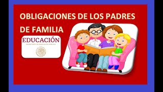 OBLIGACIONES de los PADRES DE FAMILIATUTORES de acuerdo a la nueva Ley General de Educación [upl. by Divine]