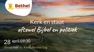 Dienst live vanuit de Bethelkerk – 28 april 2024 [upl. by Hachman]