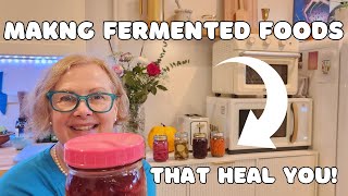 Making Fermented Foods  Canning Tomatoes in my Tiny Kitchen  A day in my Life tinyhome [upl. by Zanlog]