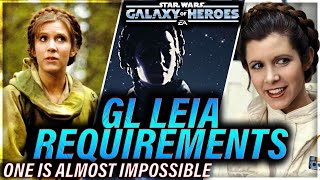 GL LEIA MIGHT REQUIRE SOMEONE CRAZY starwars galaxyofheroes swgoh leiaorgana [upl. by Belden]