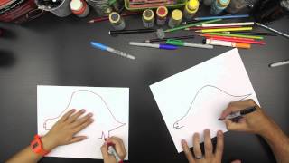 How To Draw A Stegosaurus for younger kids [upl. by Navonod]