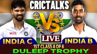 IND B vs INDC 1st Class 4 of 6 live  India C vs India B  India A vs India D  Duleep Trophy 2024 [upl. by Philbin707]