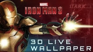 IRON MAN 3 LIVE WALLPAPER [upl. by Nefen]