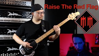 Marilyn Manson  Raise The Red Flag  Bass Cover w Screen Tabs  Pei G  2024 New Song [upl. by Veron875]